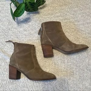 Madewell Sammie stacked heel booties